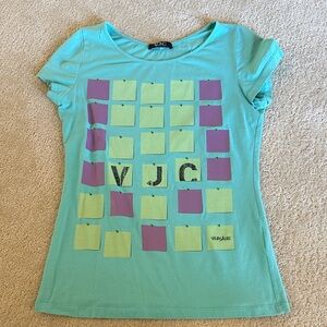 Versace Women’s Mint Green Graphic Tee